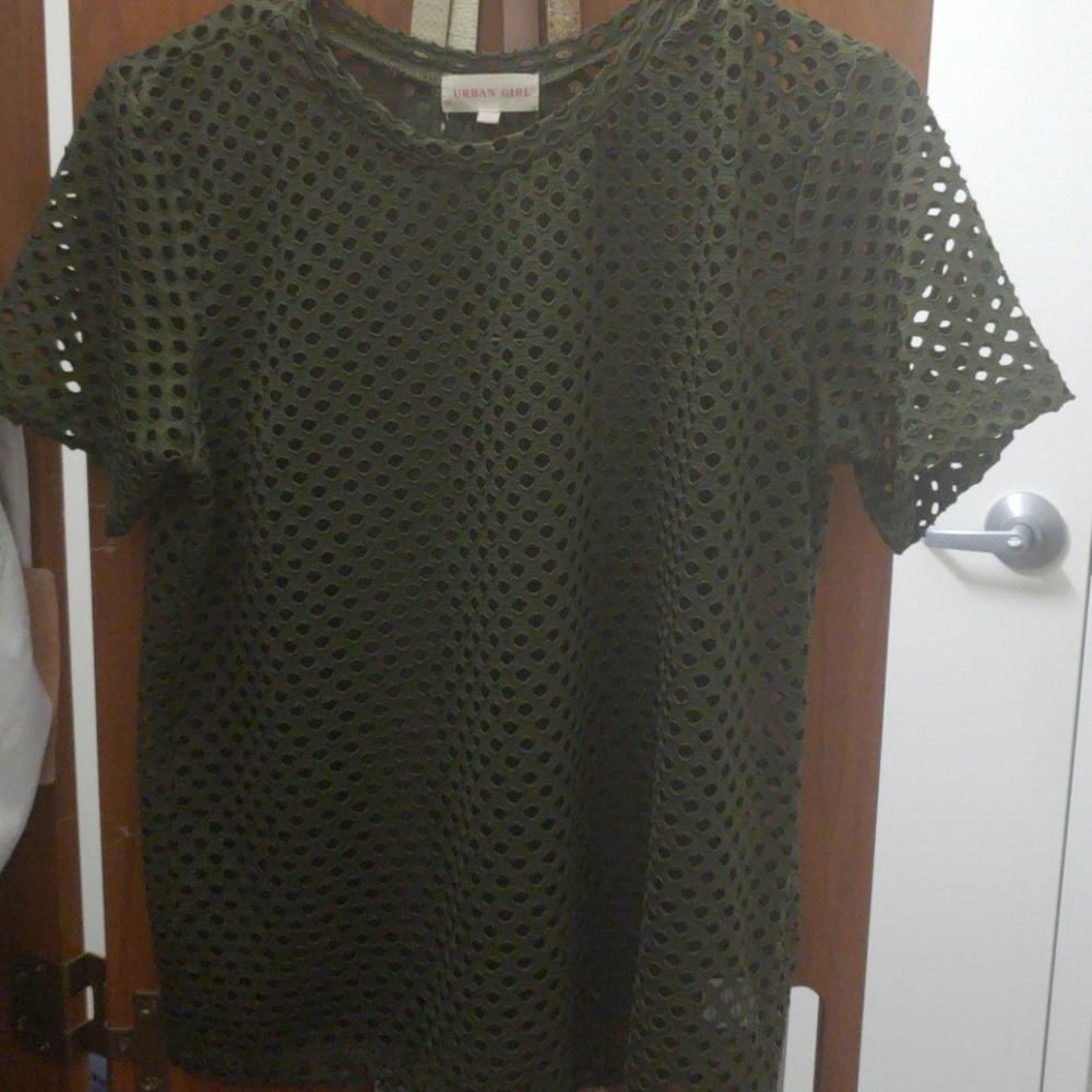 Army green shirt